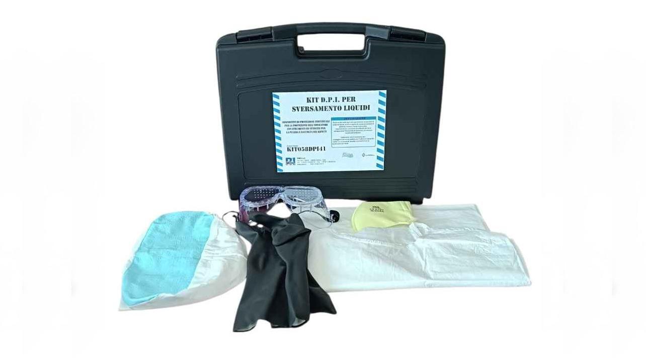 KIT058DPI41_Kit_Antisversamento_DPI_Rischio_Biologico_Rimol